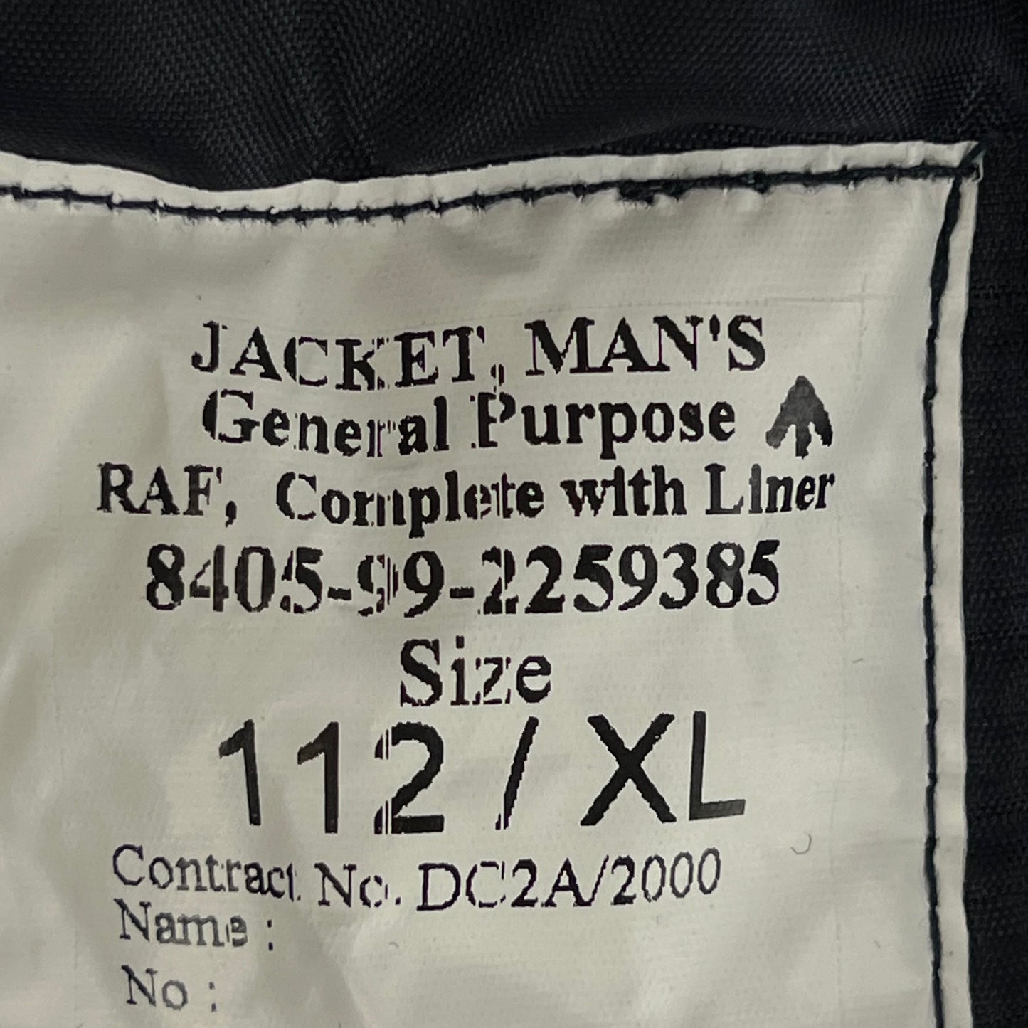 British RAF GP Bomber Jacket w/ Thermal Liner - Large 112XL