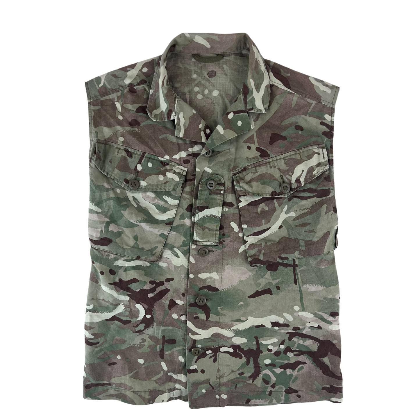 British Army MTP Camouflage Field Tailored Barracks Shirt / Vest - Small 170/88
