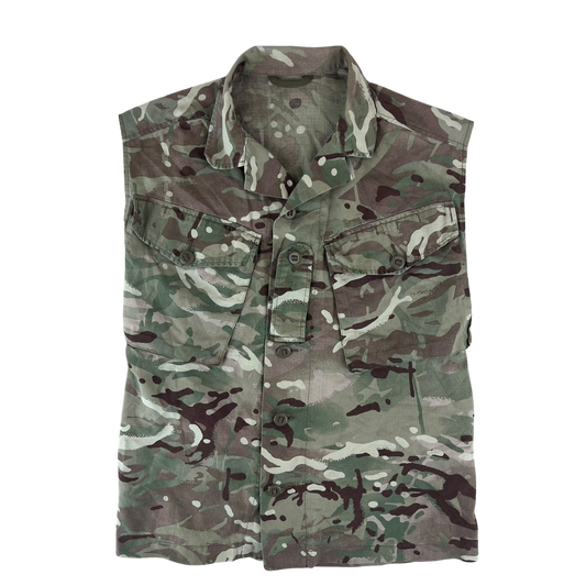British Army MTP Camouflage Field Tailored Barracks Shirt / Vest - Small 170/88
