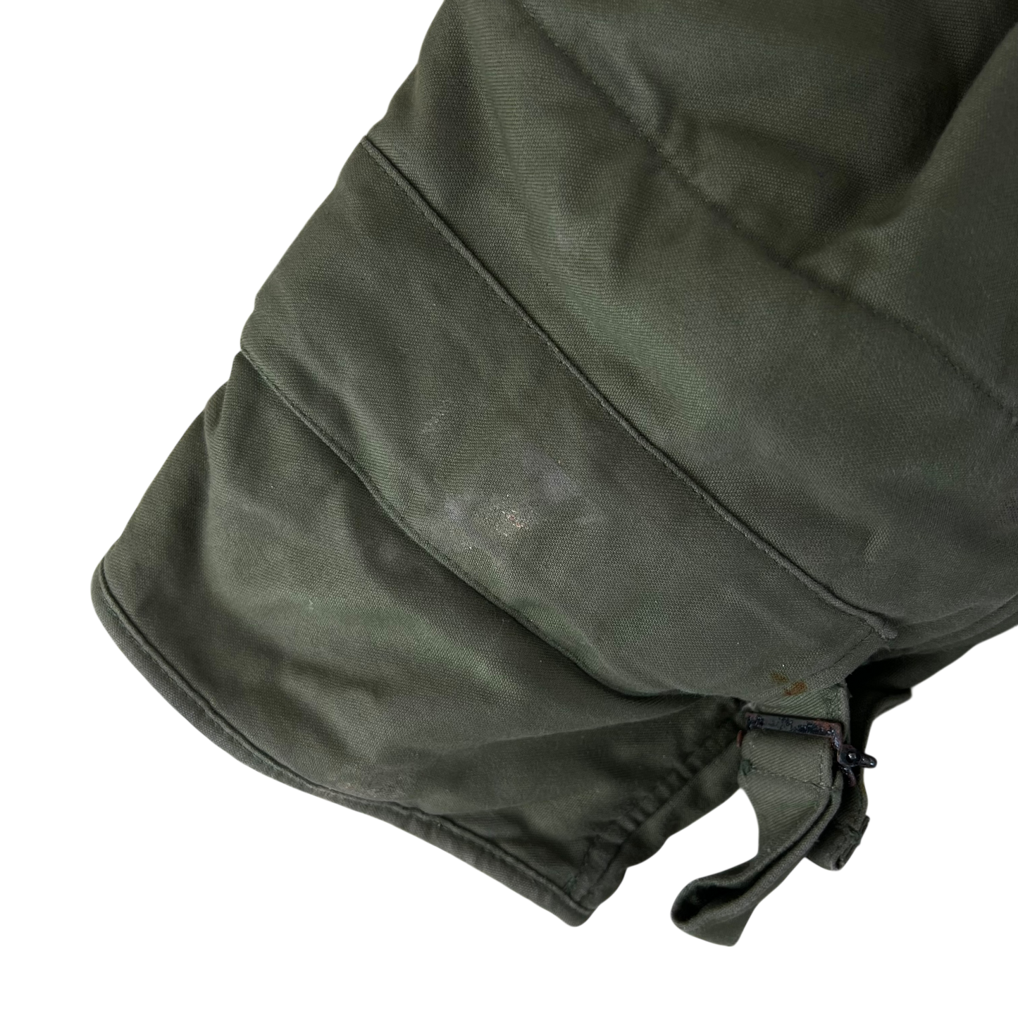 British Army 60s Olive Green Middle Parka - Large SIZE 2