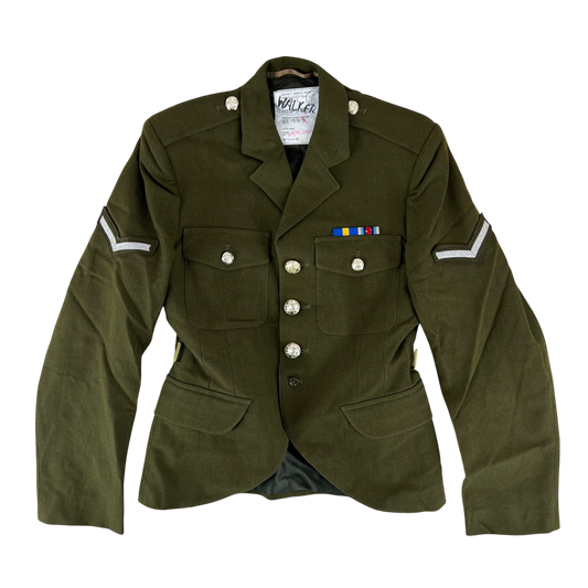 British Army 1980 Scottish Pattern No. 2 Olive Green Dress Jacket - Argyll & Sutherland Highlanders Reg - Medium 176/92