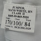 British Royal Navy Class II White Jumper Sailor's Top - Medium 170/100