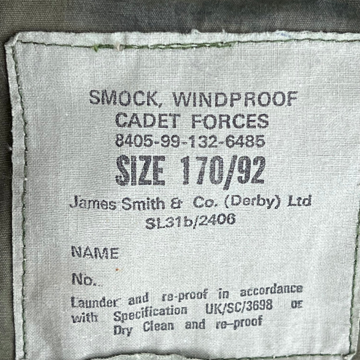 British Army 80s Cadet Forces DPM Camouflage Windproof Smock - Medium 170/92