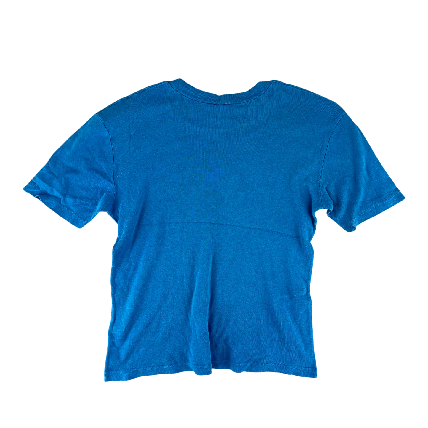 West German Army 70s Blue Training T Shirt - Small Gr 5