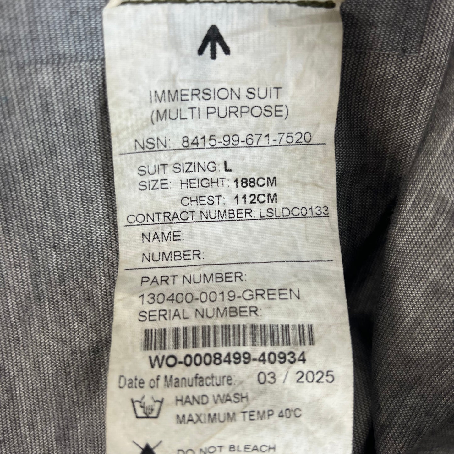 British Army P23 Goretex Immersion Drysuit Multi Purpose - Large