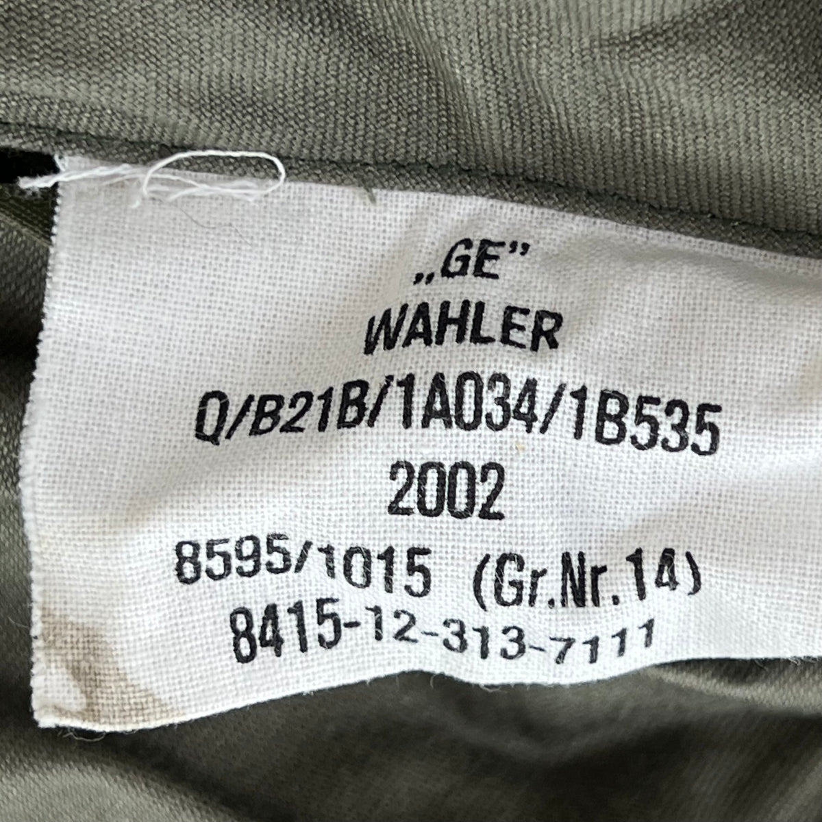 German Army Olive "Tanker" Coveralls - Large Gr14