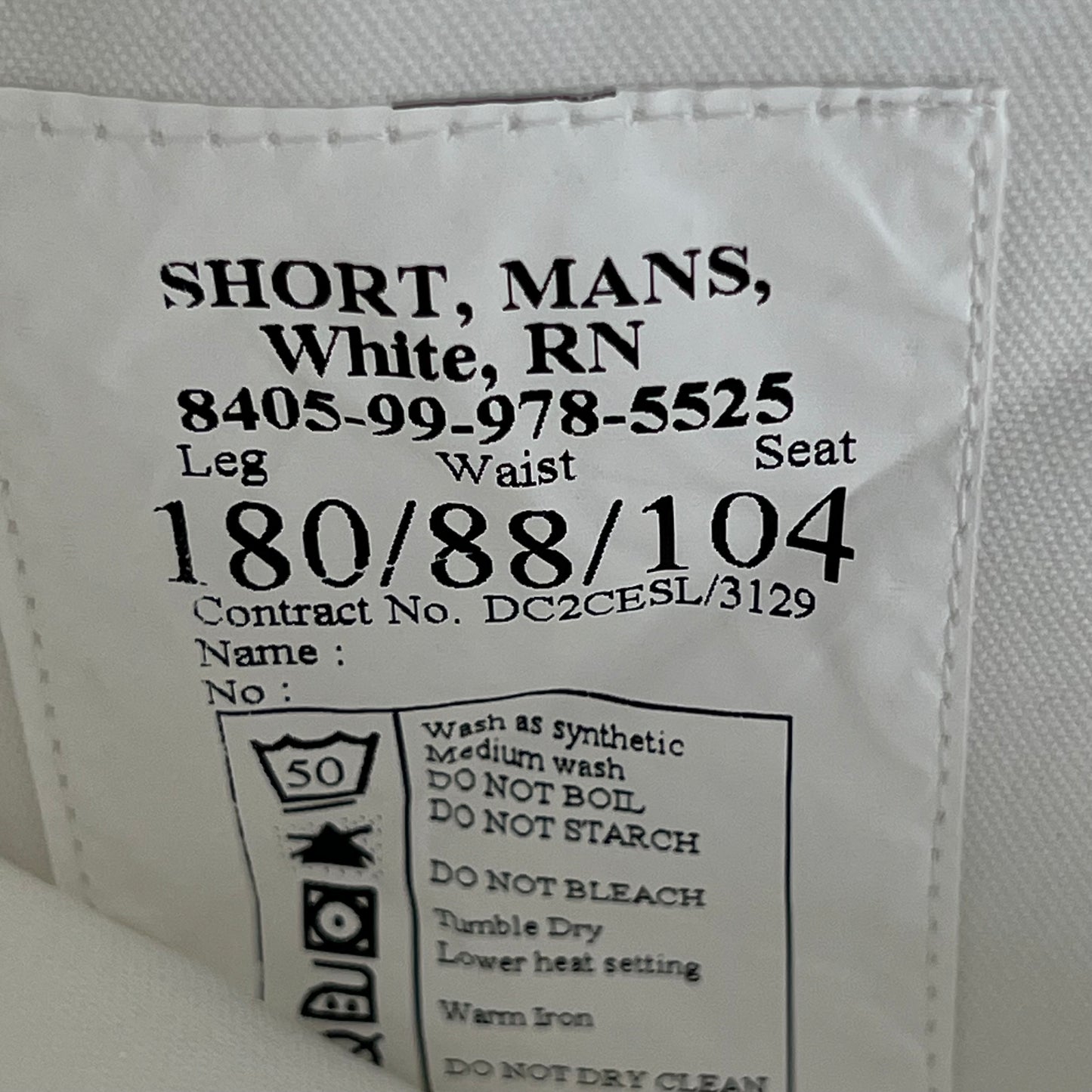 British Royal Navy White Dress Shorts - W34 180/88