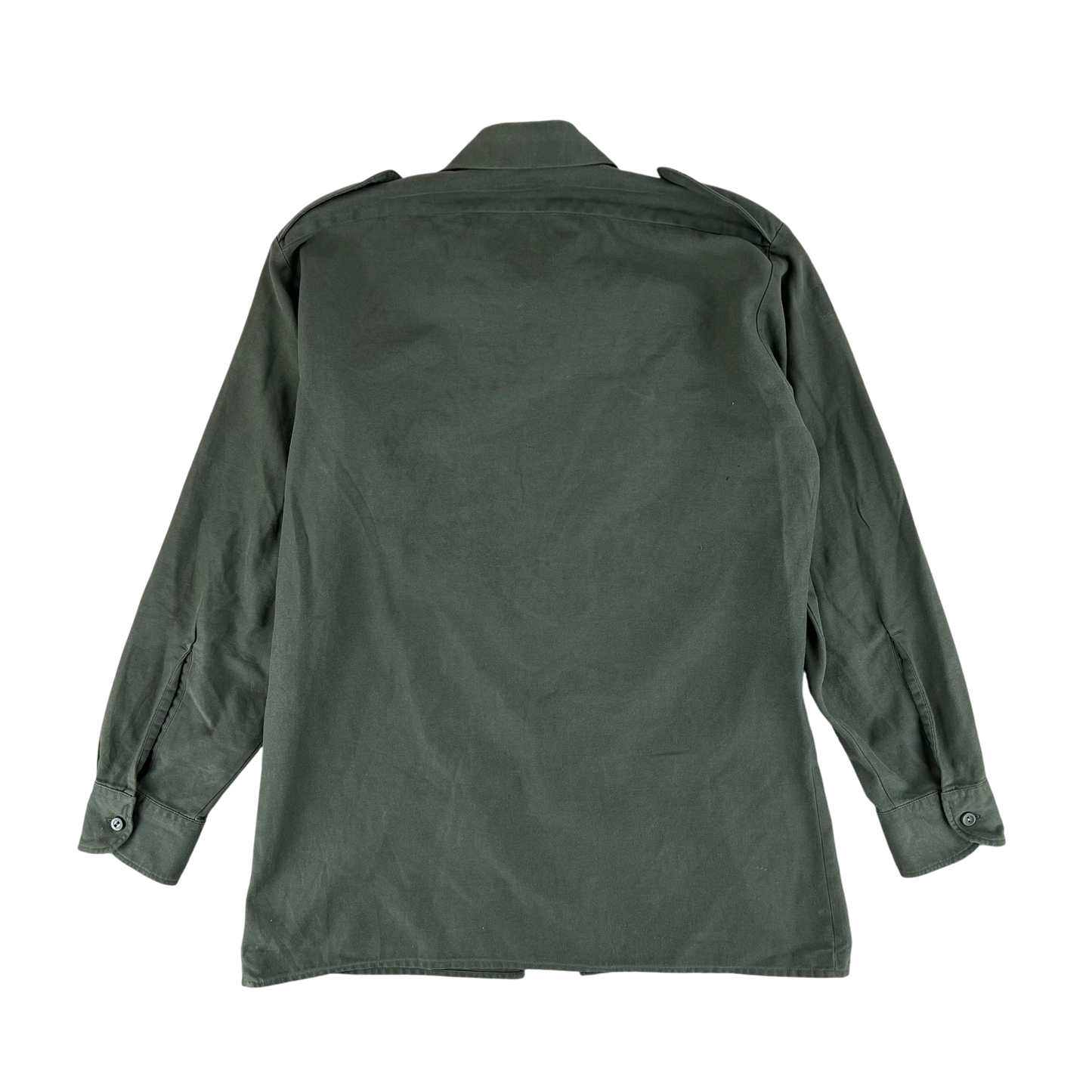 German Army Olive Green Long Sleeve Field Shirt - Medium