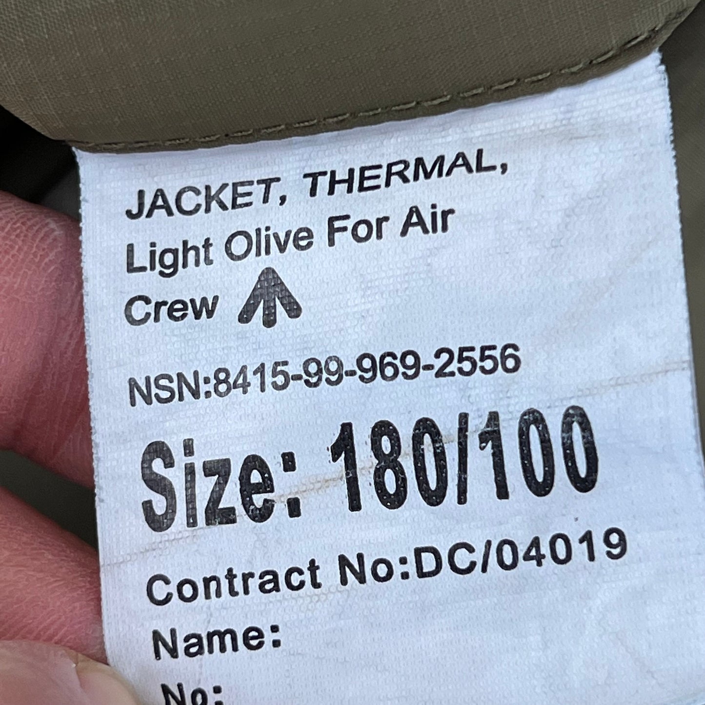 British RAF Thermal Aircrew Buffalo Jacket - Medium 180/100