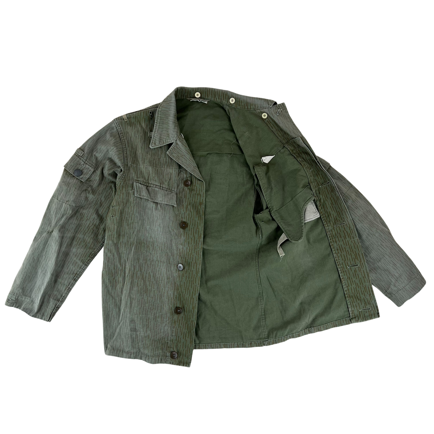 East German Army NVA DDR Raindrop Strichmuster Camouflage Jacket - Medium m44