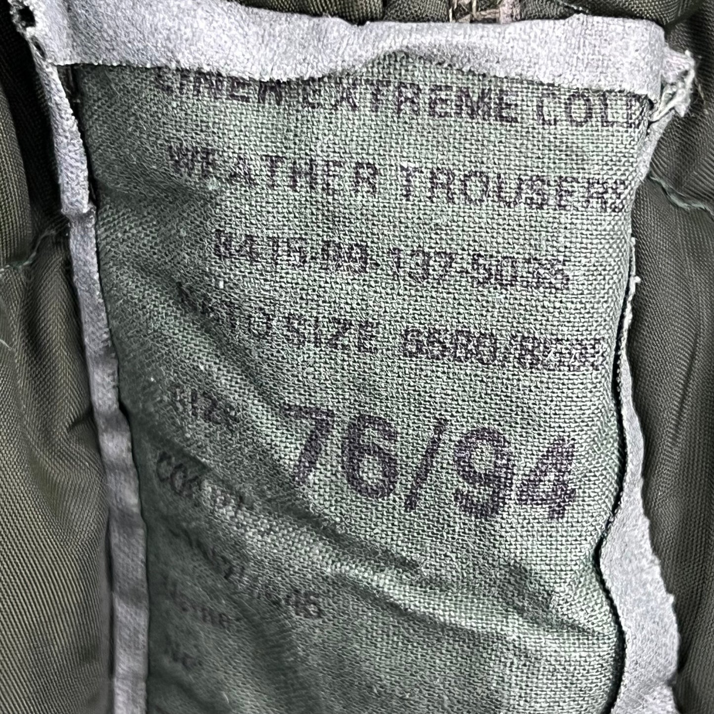British Army Extreme Cold Weather Trouser Liner - W34 L24