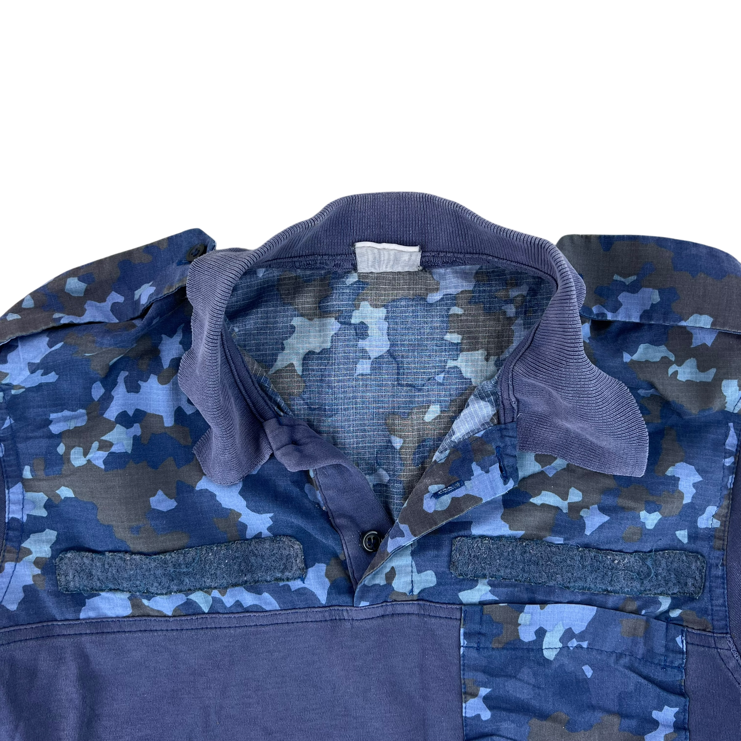 Romanian Navy M2017 Blue Camouflage Polo Top - Medium