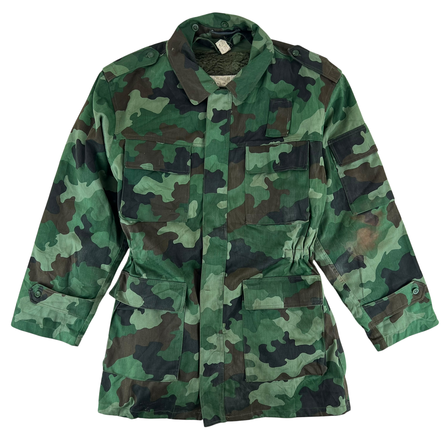 Serbian Army M93 Oak Leaf Camouflage Parka w/ Cold Weather Liner - Large