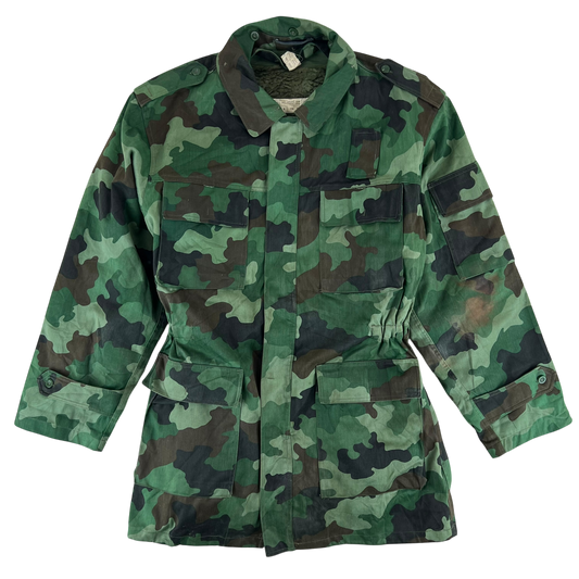 Serbian Army M93 Oak Leaf Camouflage Parka w/ Cold Weather Liner - Large