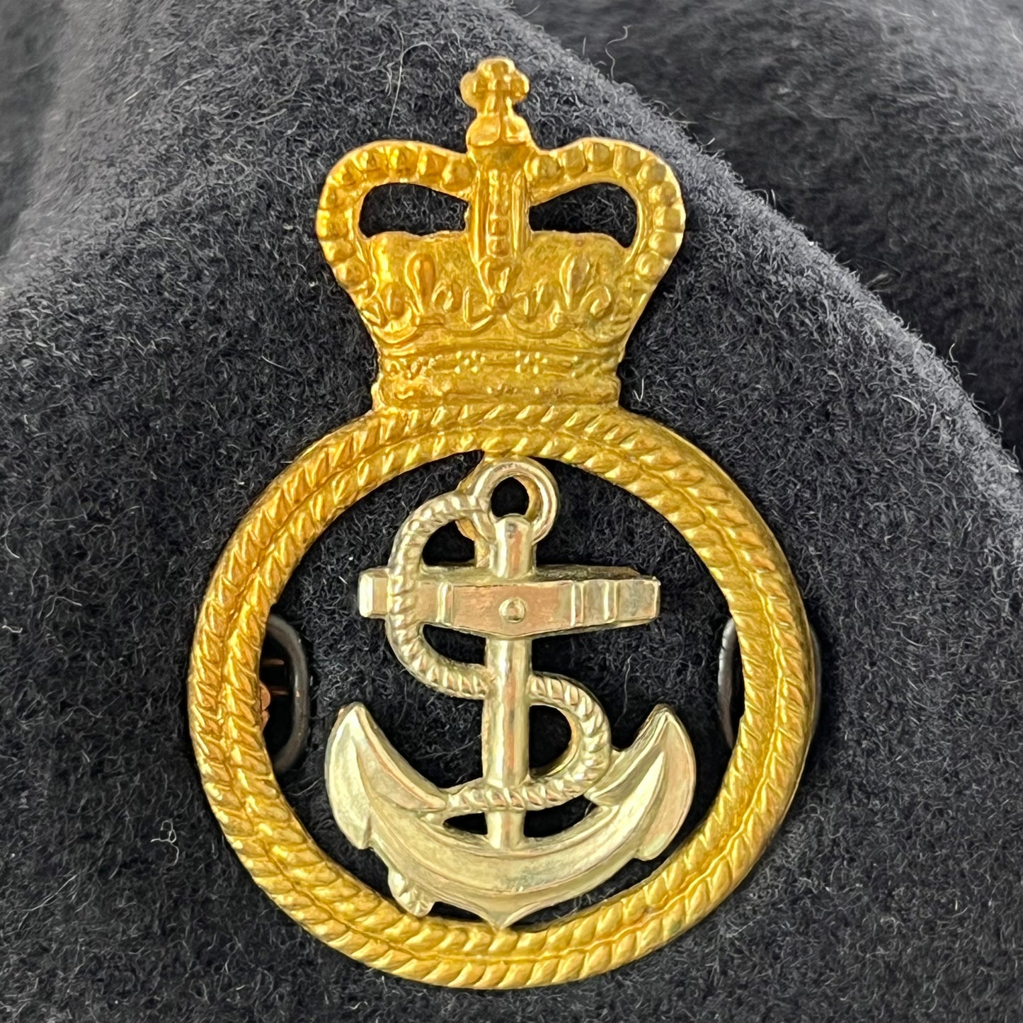 British Royal Navy Beret w/ Badge - Ratings Badge - Small 56cm