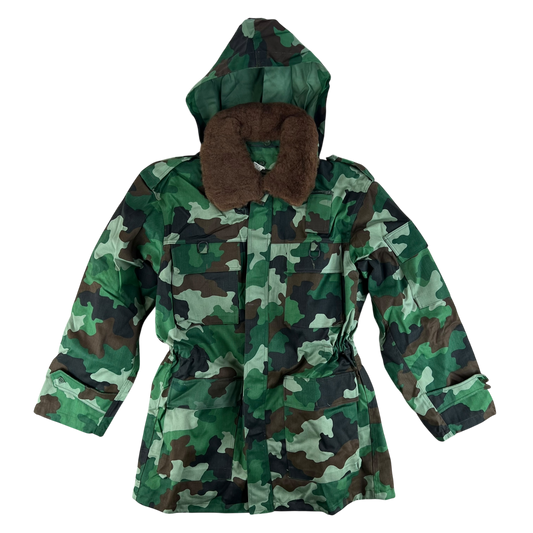 Serbian Army M93 Oak Leaf Camouflage Parka w/ Thermal Liner - Medium 172/100