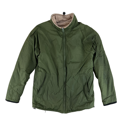 British Army Reversible Thermal Olive Green / Tan Quilted Jacket - Small