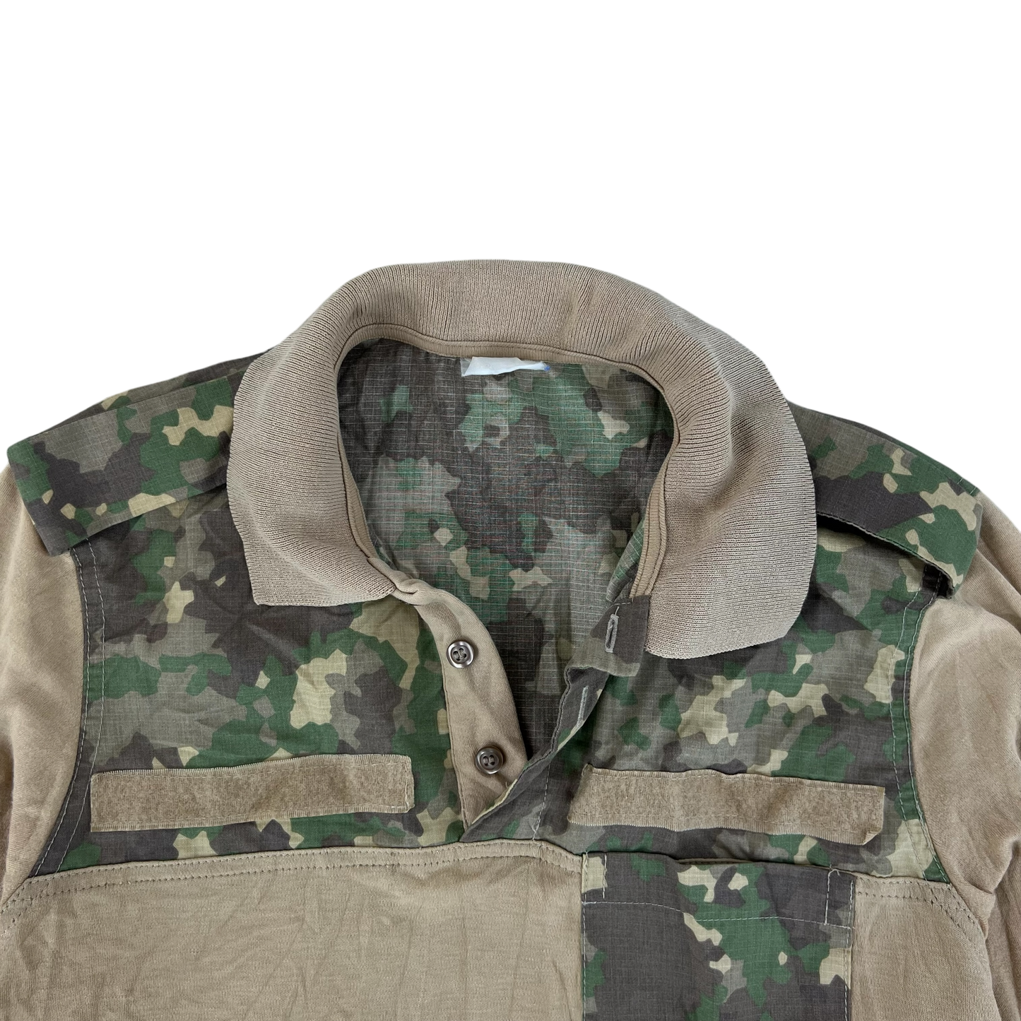 Romanian Army M2017 Woodland Camouflage Polo Top - Medium