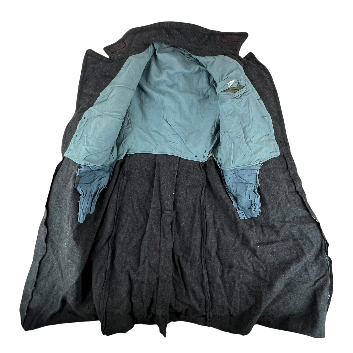 Bulgarian People's Army 80s Grey Wool Greatcoat - Medium