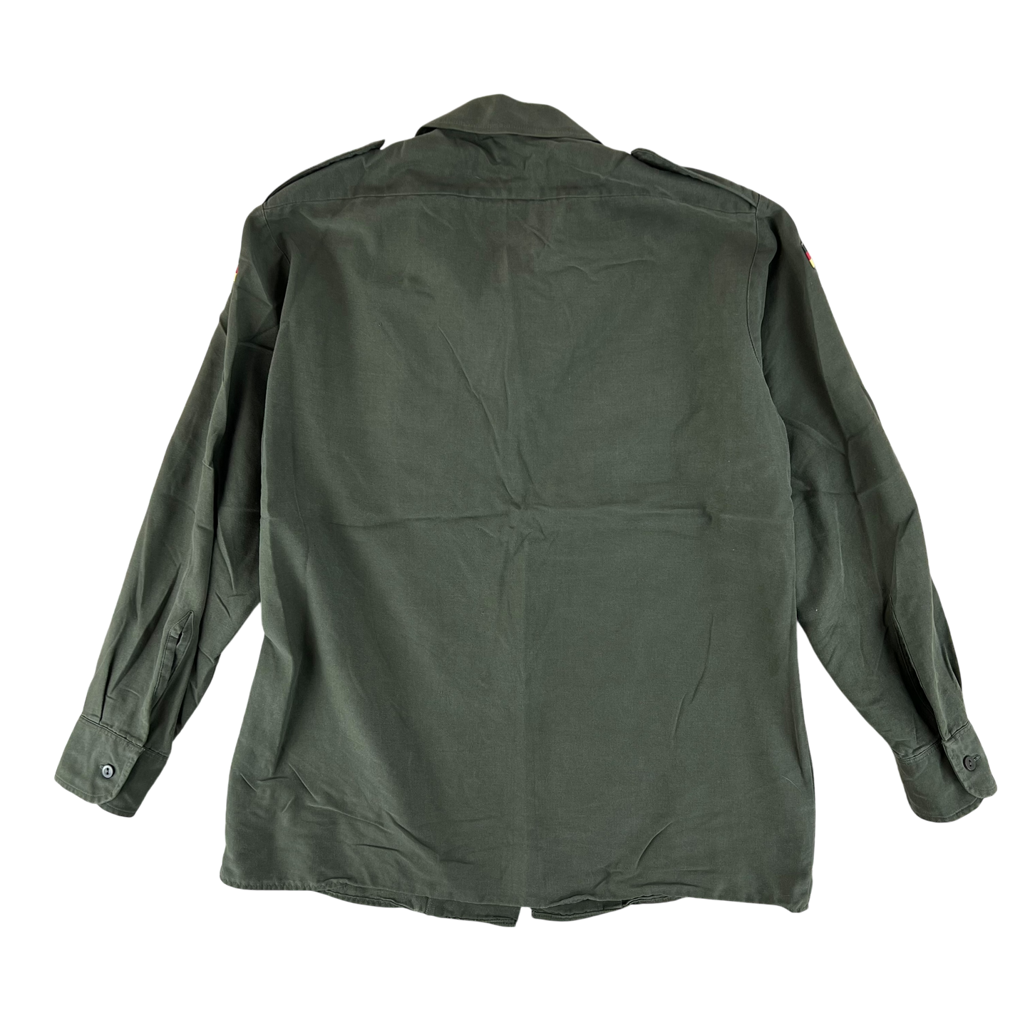 German Army Olive Green Long Sleeve Field Shirt - Large GrNr4