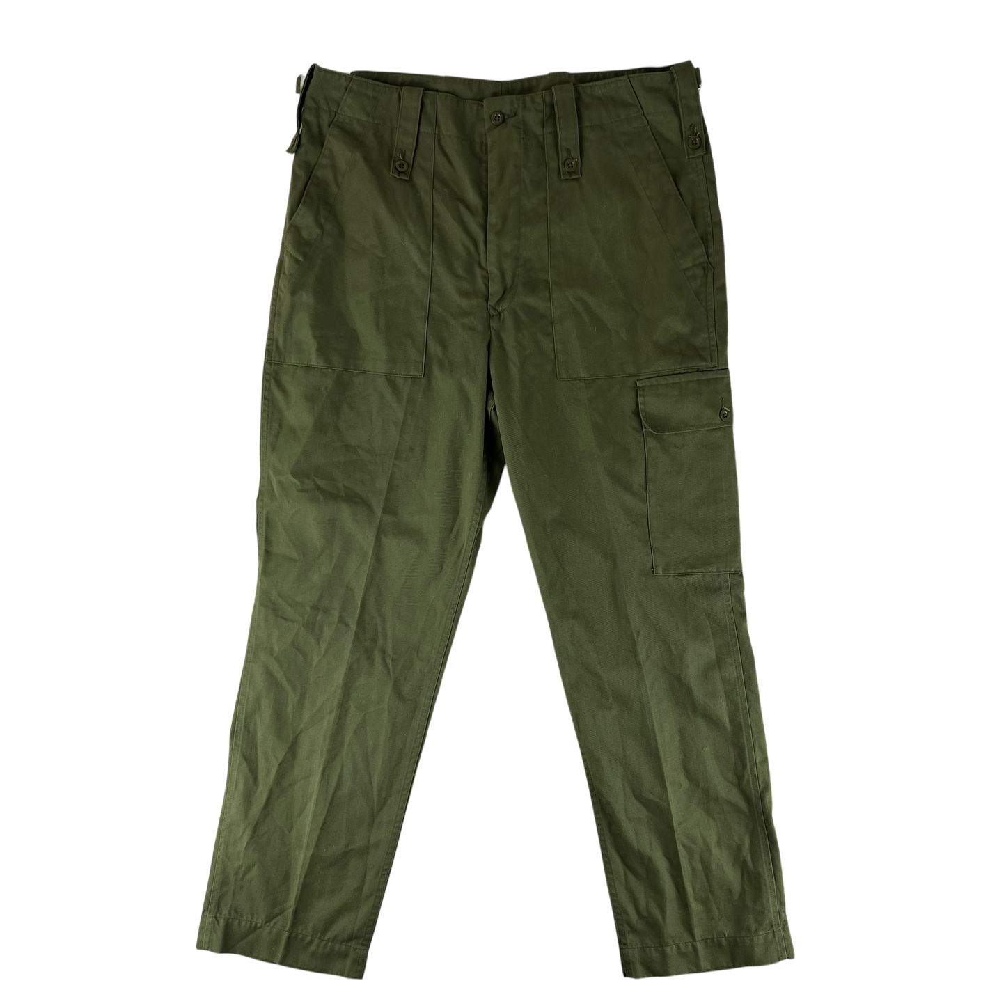 British Army Olive Green Fatigue Work Trousers - W37 L31