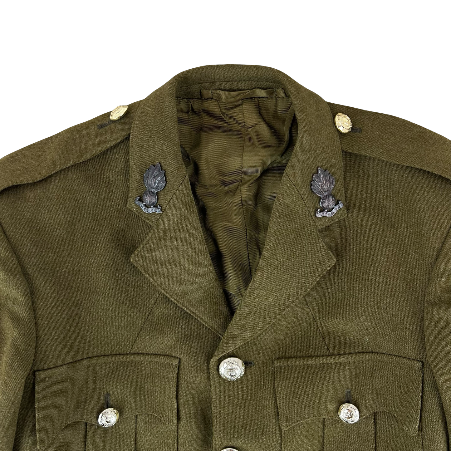 British Army 1980 Pattern No. 2 Olive Green Dress Jacket - Royal Engineers - Medium