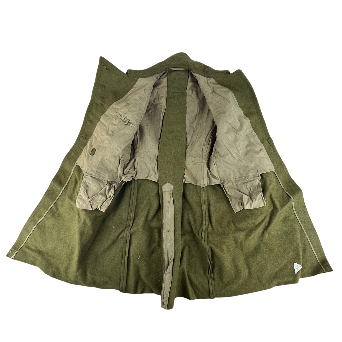 Romanian People's Army 70s Khaki Wool Greatcoat - Medium