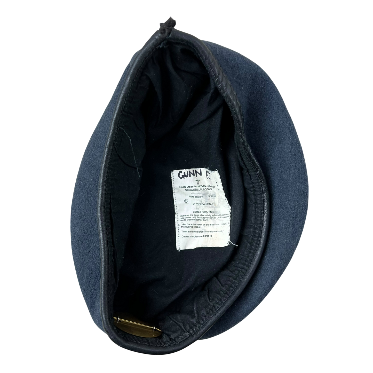 British RAF Beret w/ Badge - Large 59cm