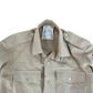 British Army Mens Fawn Cotton Shirt Long Sleeve - Small C37