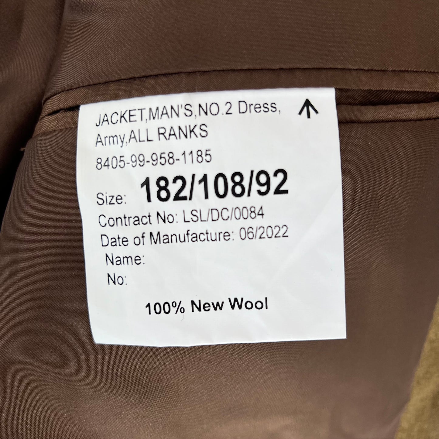 British Army No. 2 FAD Dress Jacket - REME - Large 182/108