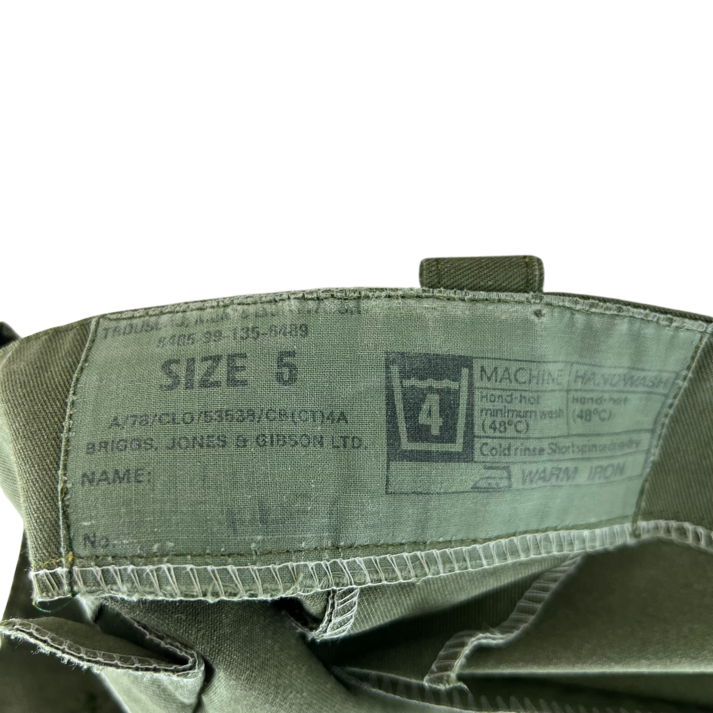 British Army Olive Green Fatigue Work Trousers - W30 L28.5