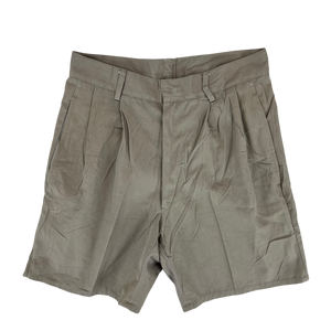 Italian Army Vintage Stone Chino Shorts - W29 L17