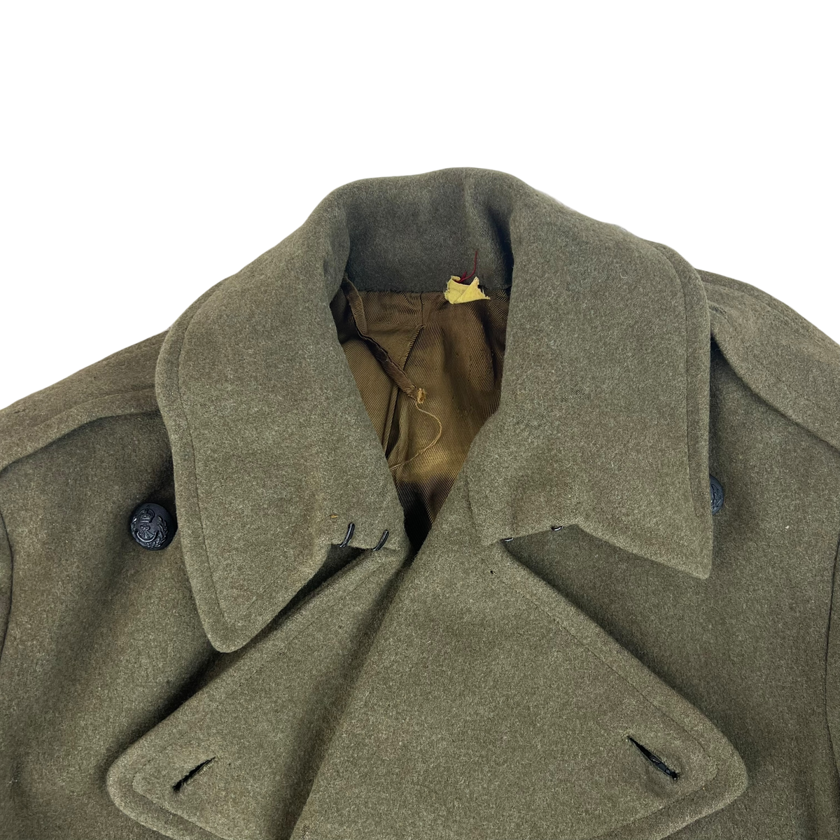 British Army 40s Dismounted 1940 Pattern Greatcoat - KRRC - Medium