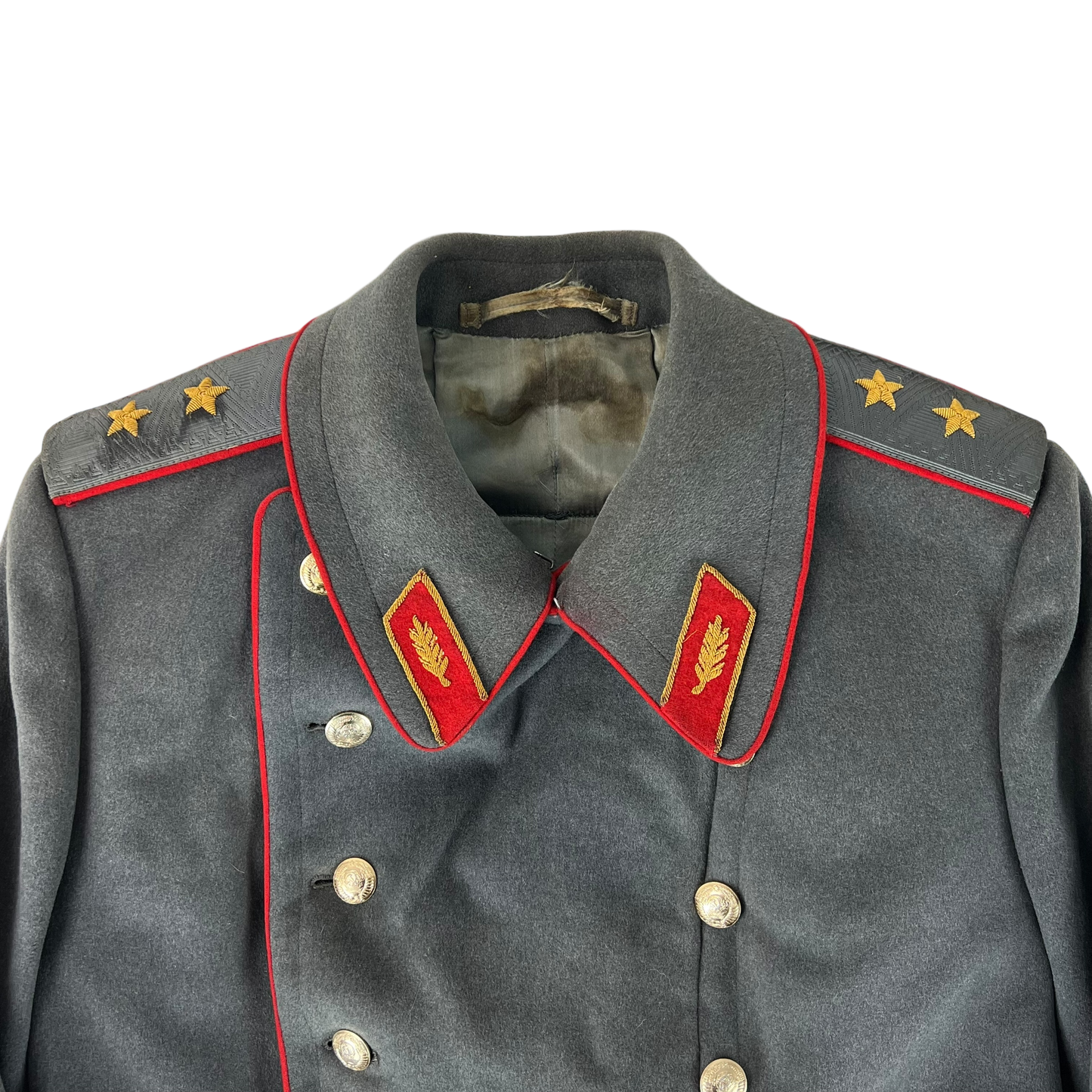 Soviet Russian Army Grey Wool General's Greatcoat - Large
