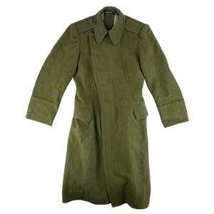 Romanian People's Army 80s Khaki Wool Greatcoat - Small