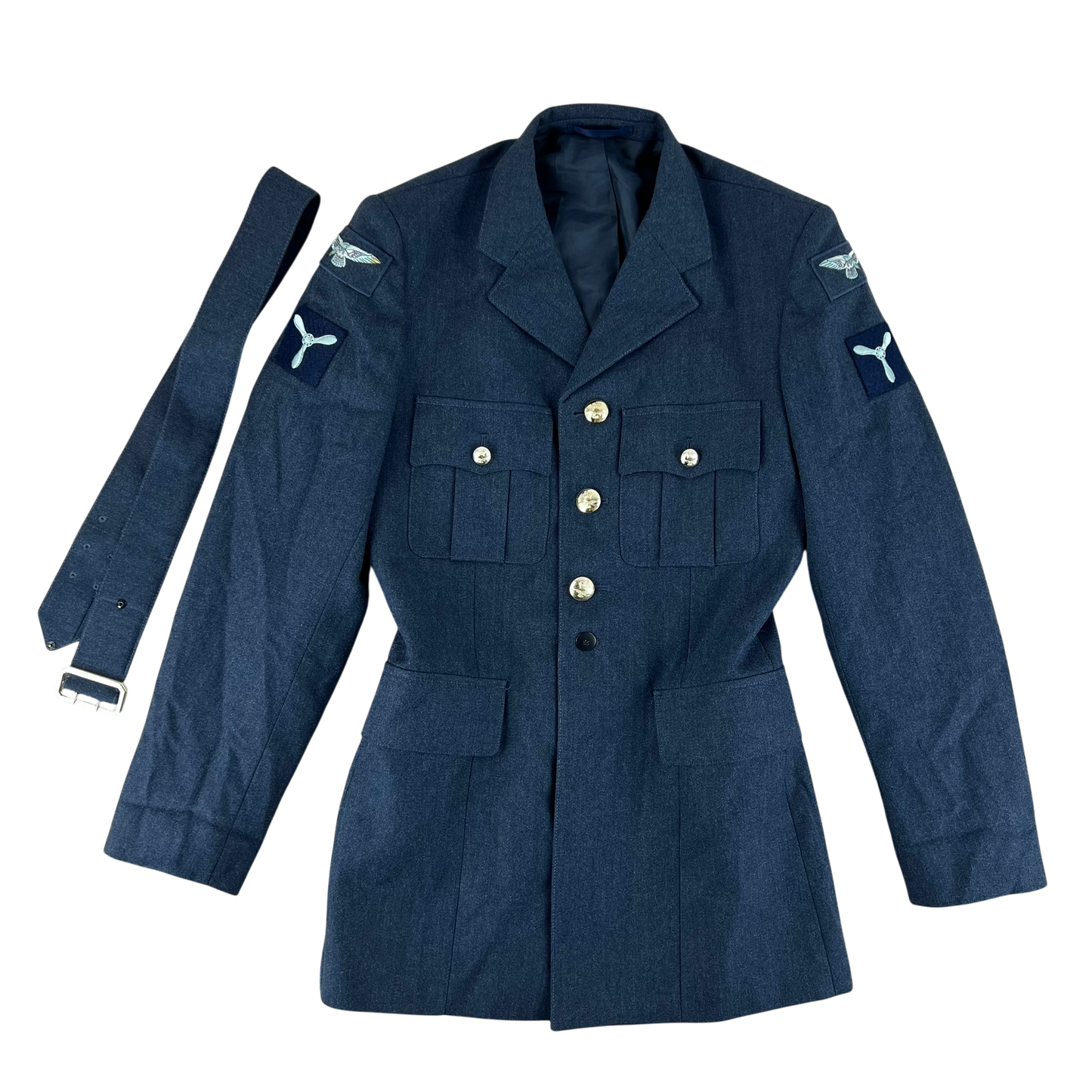 British Royal Air Force No. 1 Dress Jacket w/ Belt - Medium