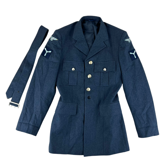 British Royal Air Force No. 1 Dress Jacket w/ Belt - Medium