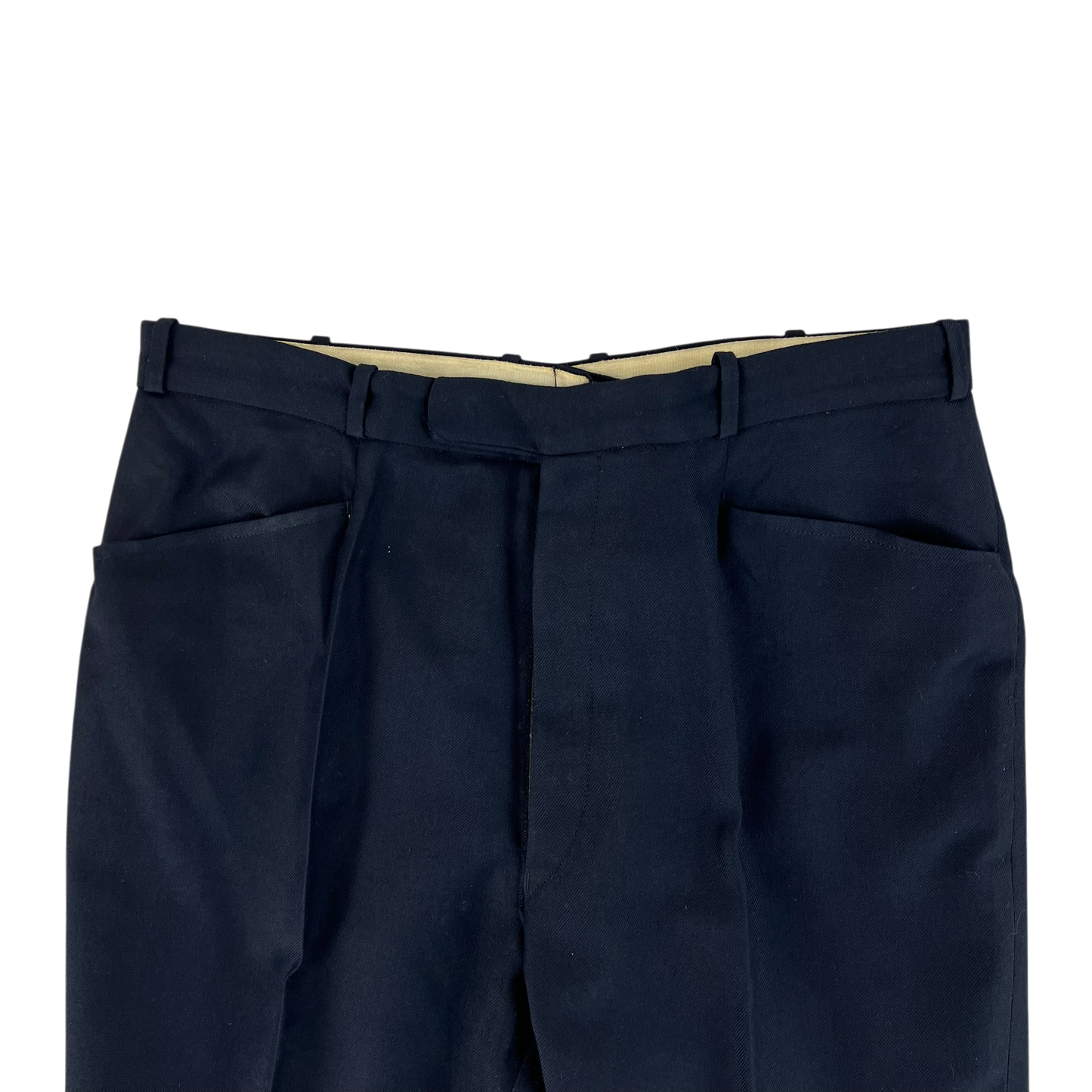British Salvation Army 70s Navy Dress Trousers - W32 L30