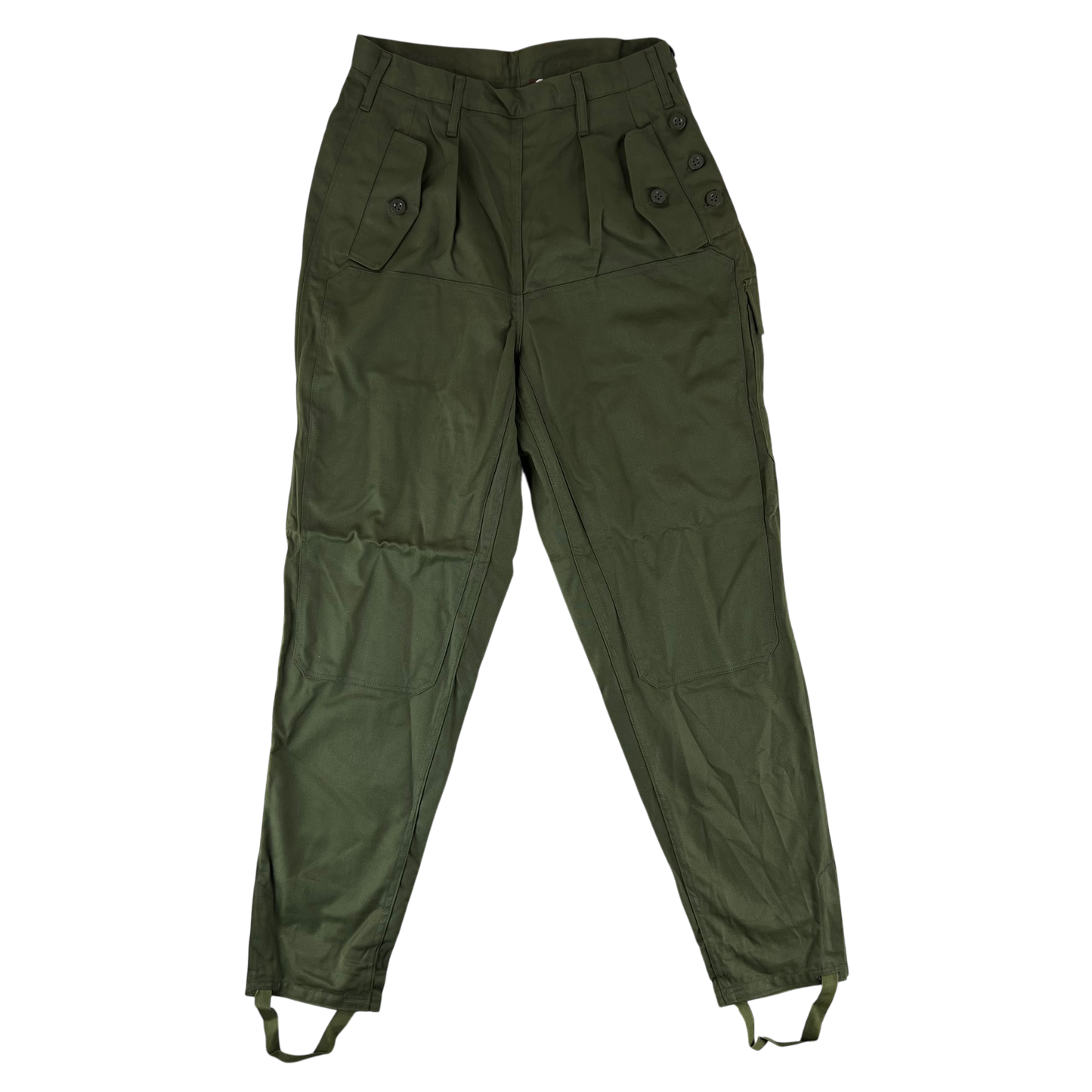 Czechoslovak Army M85 Women's Olive Green Trousers - W28 L30.5
