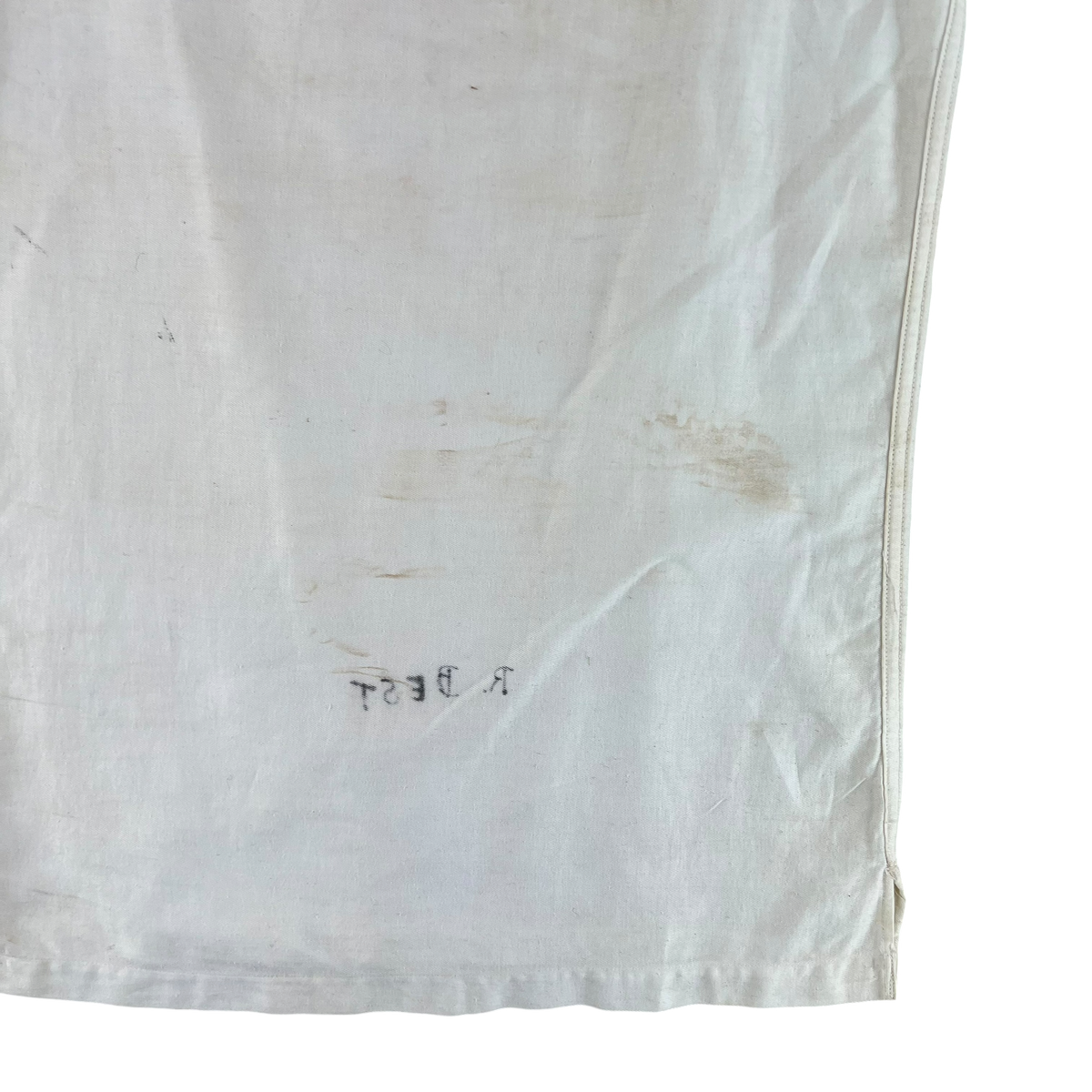 British Royal Navy 40s White Jumper Sailor's Top - Small