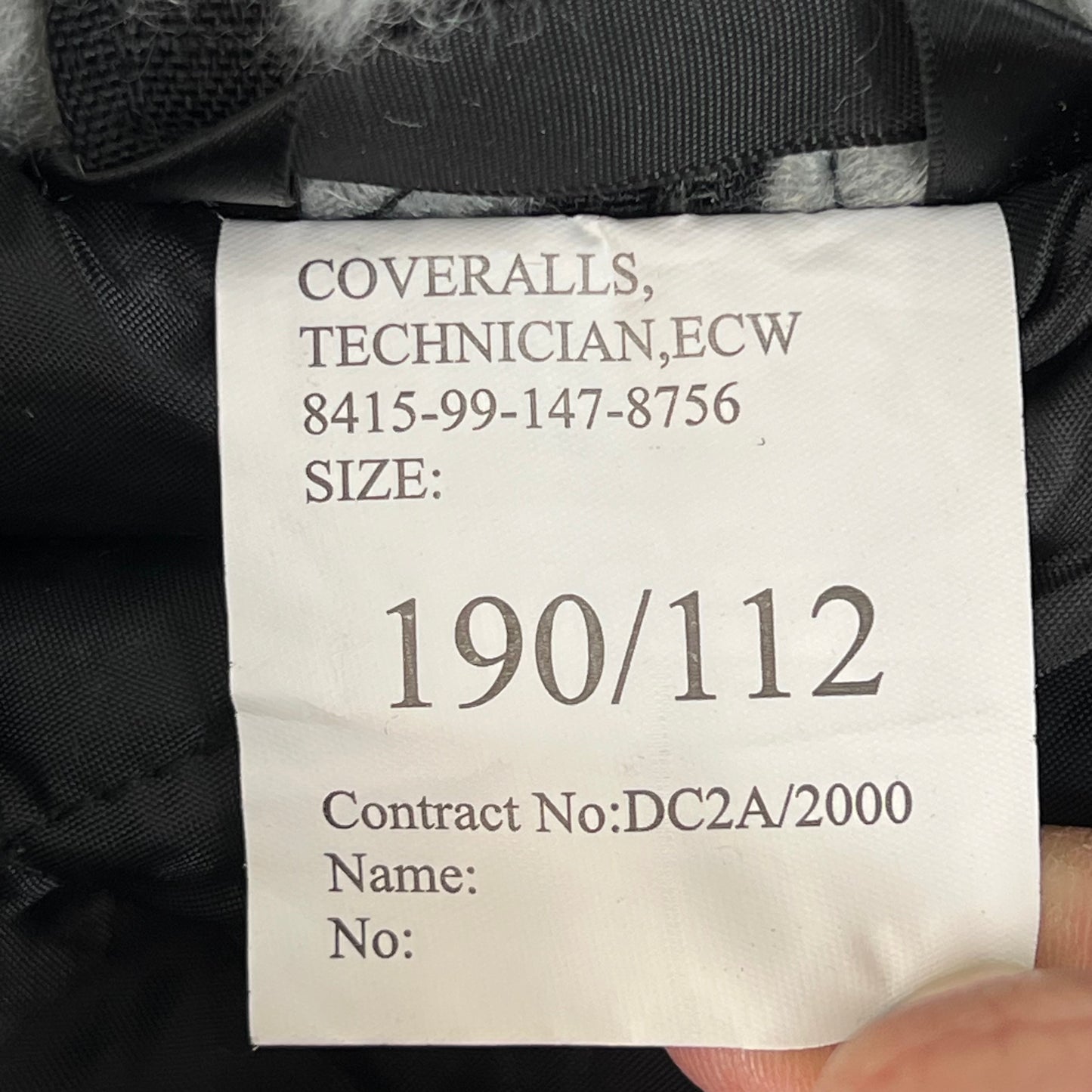 British Army Technician's Extreme Cold Weather Coveralls - Large 190/112