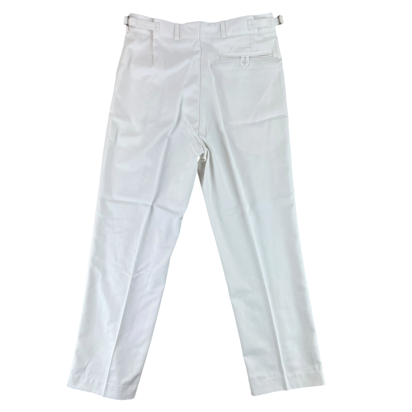 British Royal Navy Officer's White Class I & Class III Dress Trousers - W34 L30.5