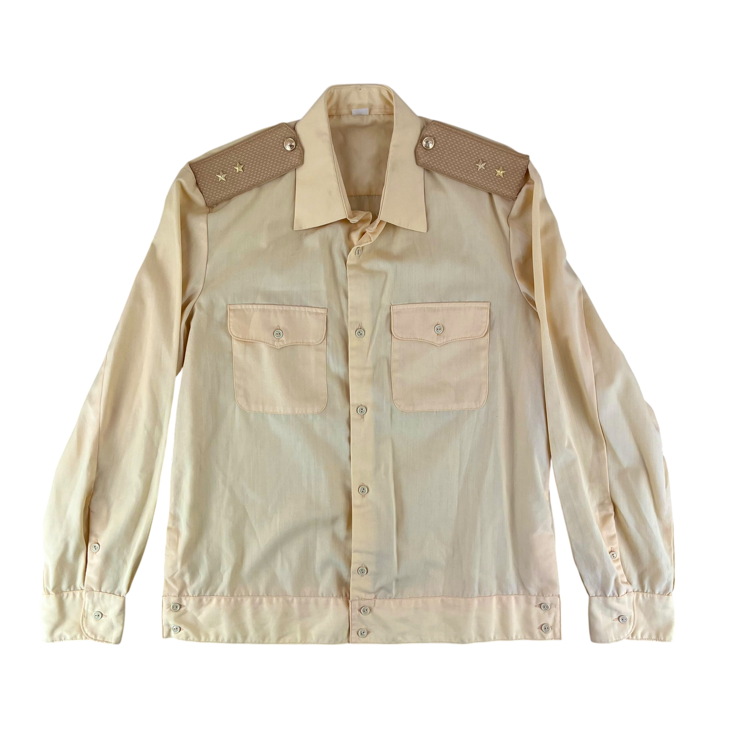 Soviet Navy Yellow Dress Shirt - Medium