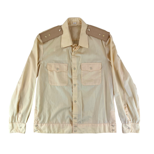 Soviet Navy Yellow Dress Shirt - Medium