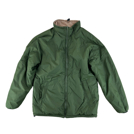 British Army Reversible Thermal Olive Green / Tan Quilted Jacket - Small