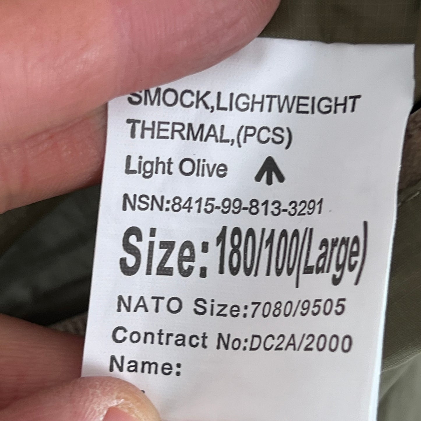 British Army Thermal Buffalo Pullover Smock - Large