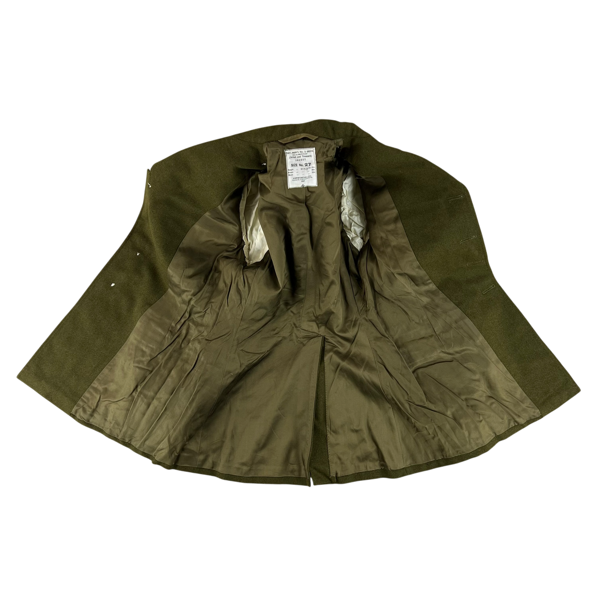 British Army 60s Service Dress Jacket - Medium SIZE 27