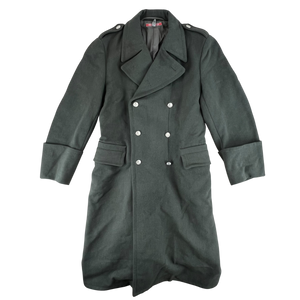Austrian Army 80s Grey Wool Greatcoat - Medium