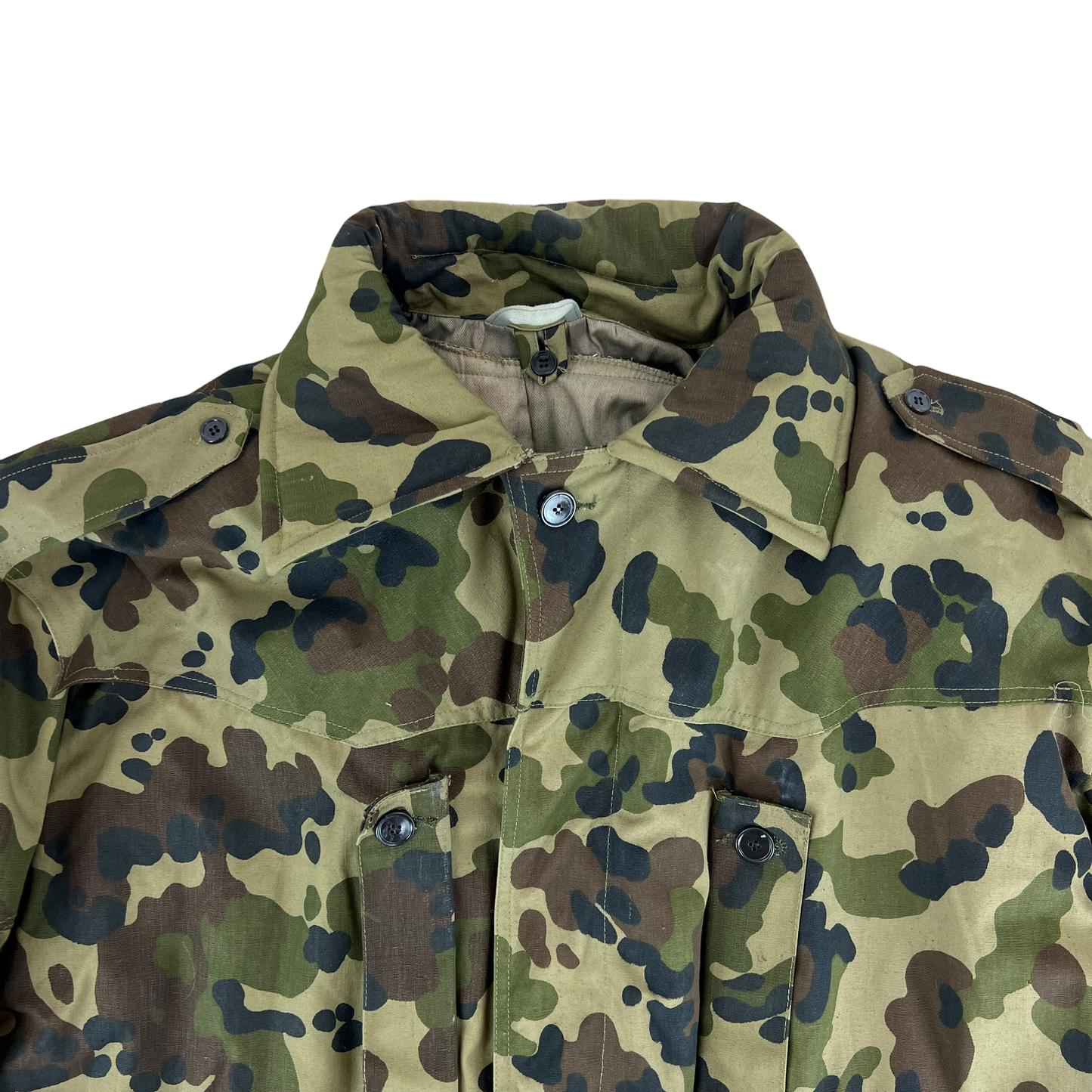 Romanian Army M1994 Fleck Leaf Camouflage Parka w/ Winter Liner - Large