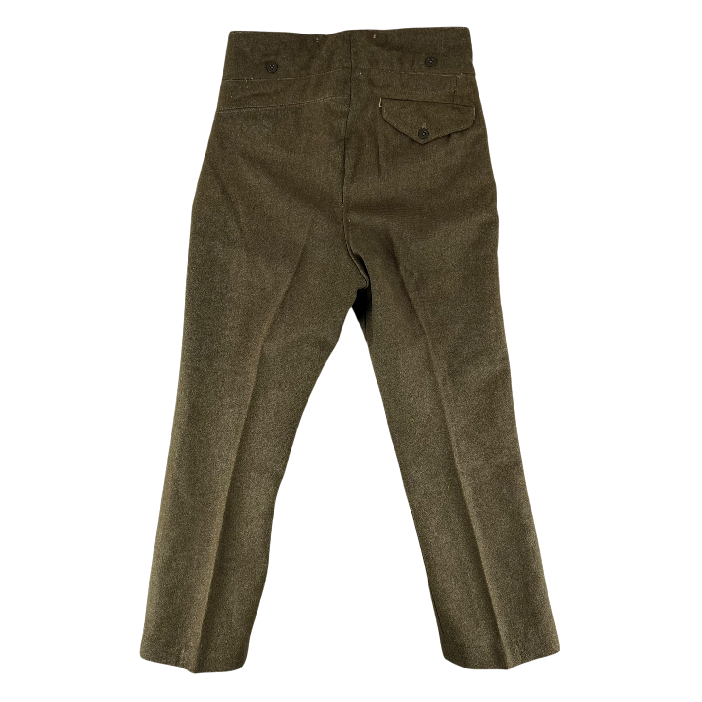 British Army 50s 1949 Pattern Khaki Battledress Trousers - W33 L30.5 SIZE 10